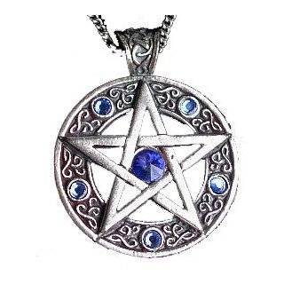 Celtic Pentagram Pendant Necklace with Swarovski Crystal for Achieving 