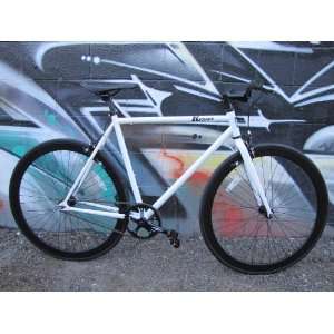    KROMICA SHADOW WHT 56 FIXED SINGLE TRACK BICYCLE