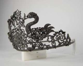 Black Swan Ballerina Jeweled Tiara Crown  