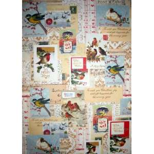 Christmas Collage Gift Wrap by Cavallini & Co.   Decorative Holiday 