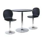   24 Round Pub Pedestal Base Dining Table With 2 Stools SET  