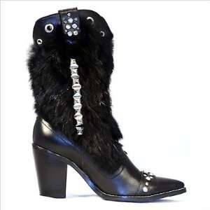   Womens Rock Star Cowboy Boots Size: EU 42 / US 11 12, Color: Black