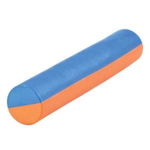  Aeromat Dual Color Exercise Foam Roller   Orange/Blue, 6 