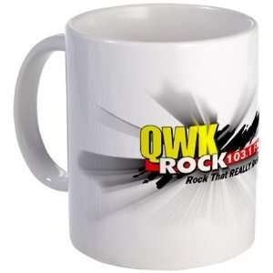  qwk rock glow on white Mug by 