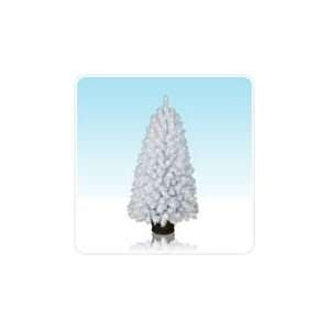   Winter White Potted Pine Artificial Christmas Tree: Home & Kitchen