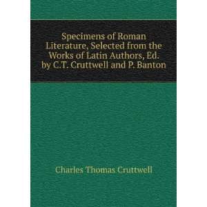   Ed. by C.T. Cruttwell and P. Banton Charles Thomas Cruttwell Books