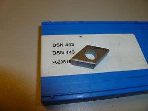 VALENITE SHIM SEAT CARBIDE INSERT DSN 443 NEW QTY X 5  