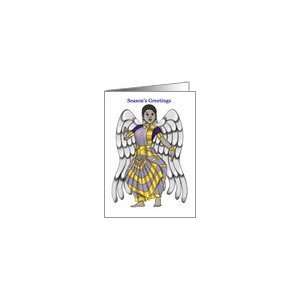  African American Angel   Christmas Card: Health & Personal 