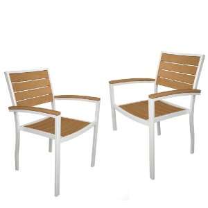  Euro Arm Chair with Plastique Slats (Set of 2): Home 