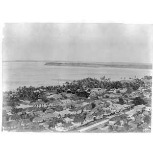  Bay,Agana,Guam,c1912,Birds eye view,buildings,water: Home 