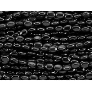  Black Agate Oval Bead Strand: Arts, Crafts & Sewing