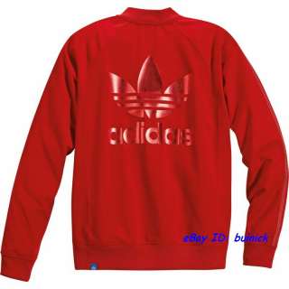 ADIDAS 523 ORGANIC SUPERSTAR TRACK TOP JACKET Red new M  