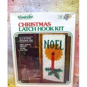   Wall Hanging Kit,Noel,Candle&Holly,Orlon,12x27,NIB 
