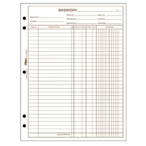  Tops Easy Use Inventory Sheets: Office Products