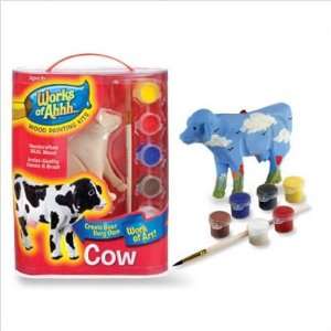  Works of Ahhh Wood Painting Kit   Cow Toys & Games