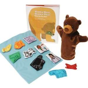  Brown Bear, Brown Bear Puppet, Props and Book Set* Toys 