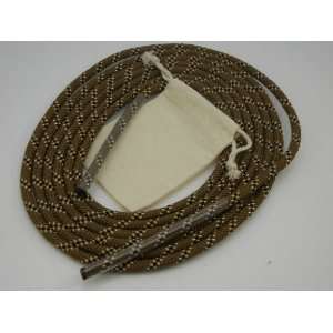  3/8 16 Ft. Brown Mix Jump Rope with Cotton Draw String 