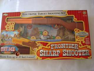FRONTIER SHARP TARGET SHOOTING GUN SET ELECTRONIC WILD WEST SHOOT 