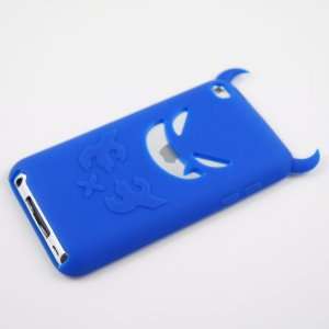  Blue Devil Silicone Case for Ipod Touch 4 Cell Phones 