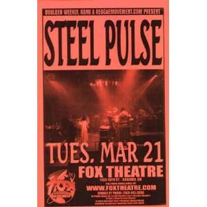  Steel Pulse Boulder Original Concert Poster reggae: Home 