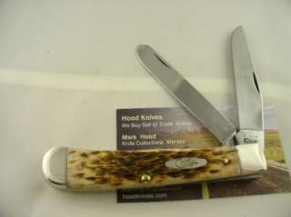 Case XX 2001 Amber Bone Trapper Knife 6254 CV  