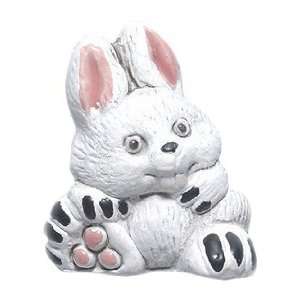   Ceramic Cute Bunny Rabbit Beads, 23mm, 3 per Pack Arts, Crafts