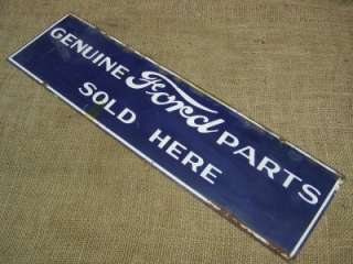   Ford Parts Sign  Antique Old RARE Car Truck Tractor Dealer Store 6495