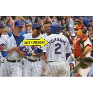 Chicago Cubs Im The Star Customized Print   12x18 Plaque 