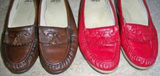   prs SAS 7W Kiltie Loafer SHOES Red Brown Leather RETIRED STYLE  