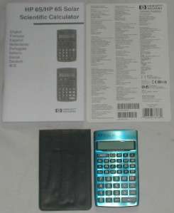 Hewlett Packard HP 6S Scientific Calculator With Manual  