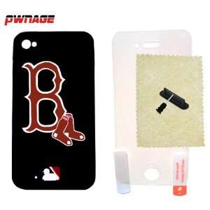   Red Sox iPhone 4 & 4s Case (Black) (5 Items) (Pwnage): Everything Else