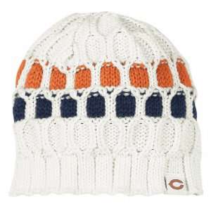  Chicago Bears Womens Reebok Link Knit Hat: Sports 
