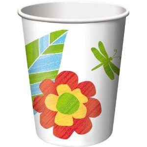    Spanish Flowers Paper Beverage Cups