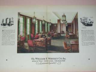 1930 WILLIAM F. WHOLEY INTERIOR DESIGN ADS OFFICES  