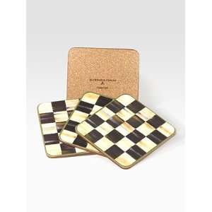 MacKenzie Childs Courtly Check Coasters, Set of 4   Check  
