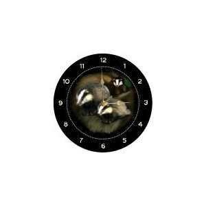  Badger Countryside Welsh Slate Wall Hanging Clock