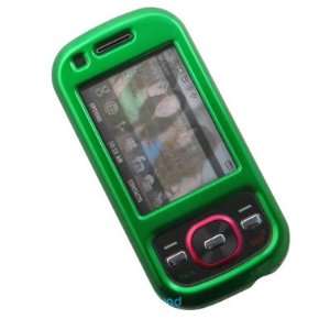 : Crystal Hard Solid GREEN Cover Case for Samsung Exclaim M550 Sprint 