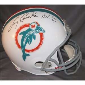 Signed Larry Csonka Helmet   Full Size Hof  Sports 