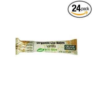  Lip Balm, Organic, Vanilla, .21 oz (pack of 24 ) Health 
