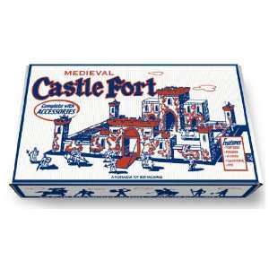 Marx Medieval Castle Fort Play Set Box: Toys & Games