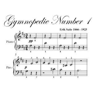  Gymnopedie Number 1 Satie Beginner Piano Sheet Music Erik 