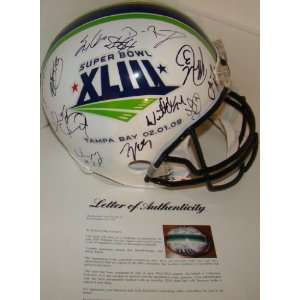  2009 Super Bowl Champs STEELERS Signed F/S Helmet PSA 