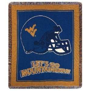 West Virginia Mountaineers Lets Go Mountaineers Tapestry Throw