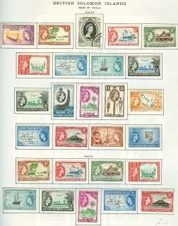 SOLOMON ISLANDS COLLECTION, 1908   1967, 135 different, very clean 