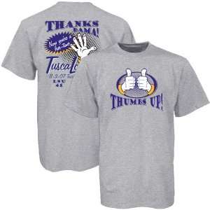 LSU Tigers Over Alabama Crimson Tide Ash Thumbs Up Bragging Rights T 