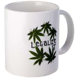  LEGALIZE IT 420 Marijuana Pot Leaf 11oz Ceramic Coffee Cup 