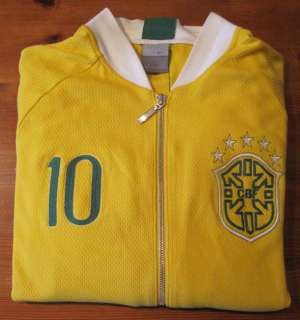 Genuine NIKE BRAZIL/BRASIL RETRO FOOTBALL TRACK JACKET   No.10   SzM 