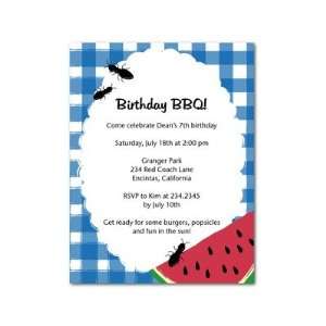 Birthday Party Invitations   Ant Picnic By Studio Basics 