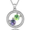 N8384 Swarovski Crystal Green Mystery of Universe 18k Gold Plated 