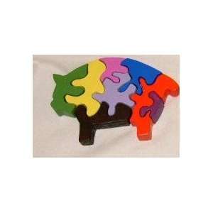 Wooden Shaped Animal Puzzles